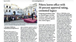 Blast from the Past: When Piñera left Presidency with 50pc approval rating